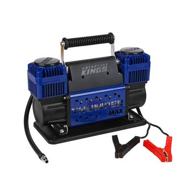 Blauwe dubbele cilinder 160LPM 4x4 bandenopblazerpomp 12v auto luchtcompressor